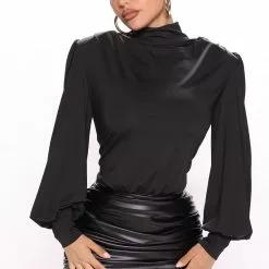 Fashion Nova She Means Business Mini Dress - Black