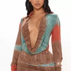 Fashion Nova Cowl You Later Mini Dress - Brown/combo 12 Fashion Nova Cowl You Later Mini Dress - Brown/combo -Fashion Nova Dresses Shop 06 15 21Studio2 RT RL 11 04 48 13 D2166 Browncombo 0991 NT