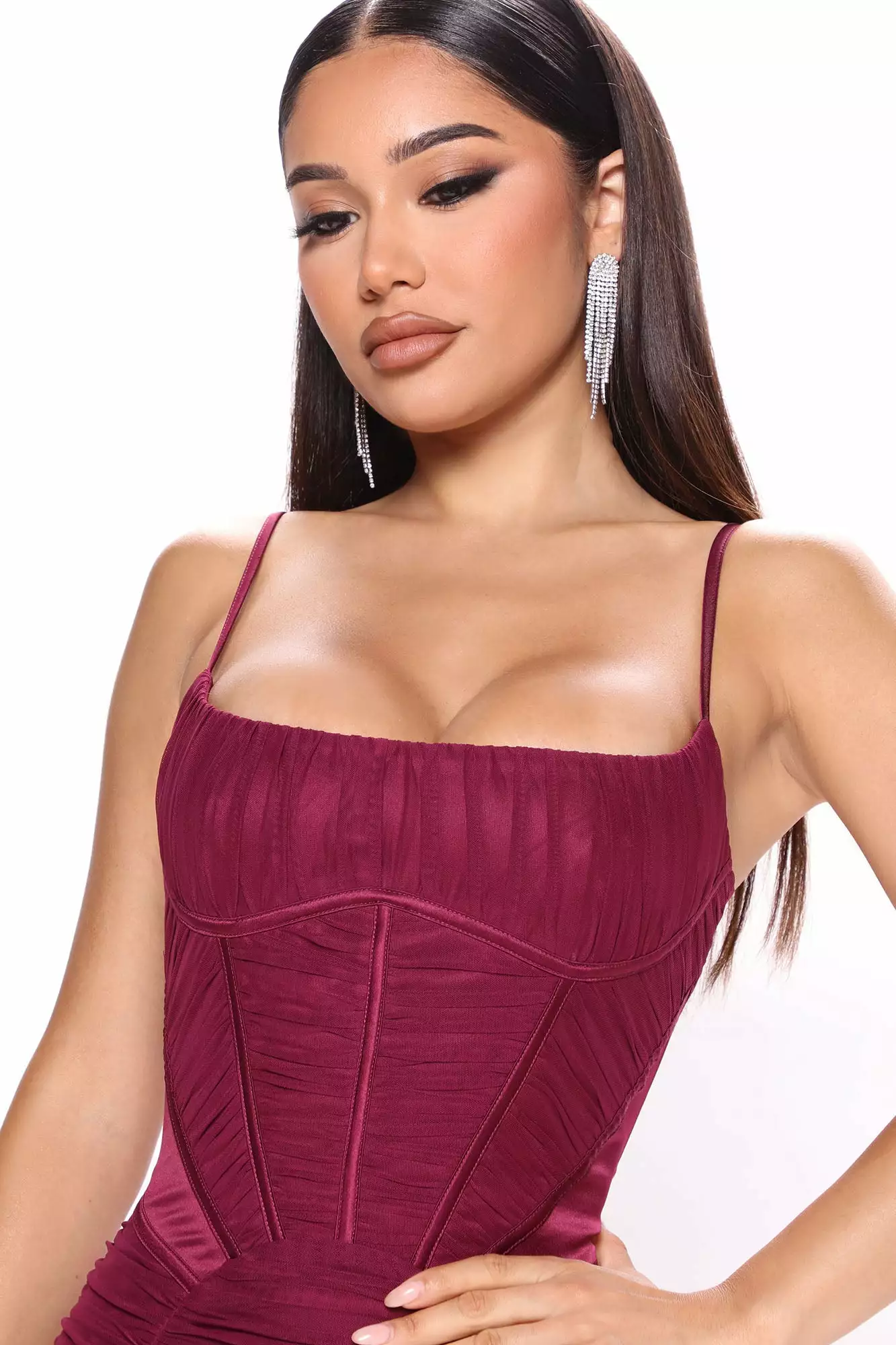 Fashion Nova Give Me It All Midi Dress - Plum 5 Fashion Nova Give Me It All Midi Dress - Plum - Image 3