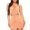 Fashion Nova Emily Slinky Mini Dress - Orange -Fashion Nova Dresses Shop 06 16 22Studio3 CE RL 14 10 09 11 FS22E657 Orange PR 0116 WG