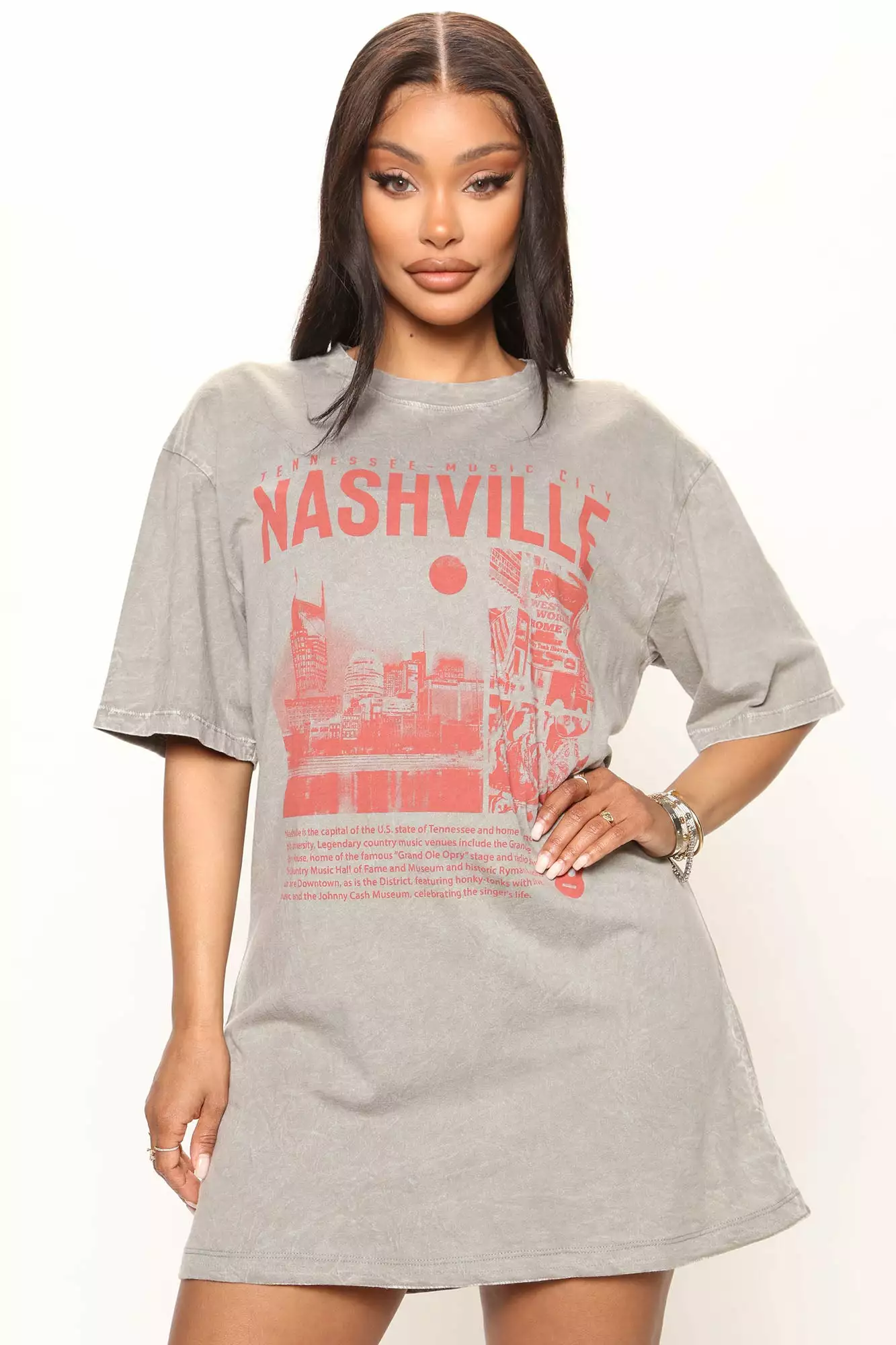 Fashion Nova Nashville Washed T-shirt Dress - Taupe 3 Fashion Nova Nashville Washed T-shirt Dress - Taupe
