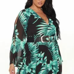 Fashion Nova Tropical Bestie Maxi Dress - Black/Green 15 Fashion Nova Tropical Bestie Maxi Dress - Black/Green -Fashion Nova Dresses Shop 06 18 21Studio1 DM TB 11 44 12 36 DM1930 BlackGreen 10635 PLUS RG