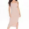 Fashion Nova Jamie Ribbed Midi Dress - Taupe -Fashion Nova Dresses Shop 06 20 22Studio2 ME KP 09 54 49 19 DB2508 Taupe 1712 KS