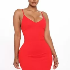 Fashion Nova At My Best Midi Dress - Red -Fashion Nova Dresses Shop 06 22 20Studio1 RM DJ 12 37 38 50 JD39144 Red 4332 RG