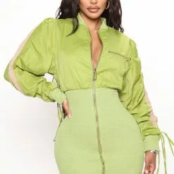 Fashion Nova Ami Mini Dress - Green