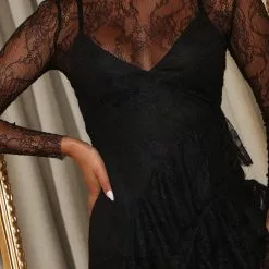 Fashion Nova Amy Lace Maxi Dress - Black -Fashion Nova Dresses Shop 06 23 22Studio1 CE KP 14 43 13 28 BD1273 Black P 1074 SG