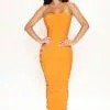 Fashion Nova Hudson Bandage Midi Dress - Orange -Fashion Nova Dresses Shop 06 23 22Studio2 SN AC 11 33 22 40 MD7929 Orange 1813 JB