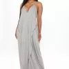 Fashion Nova Come This Way Ribbed Maxi Dress - Heather Grey