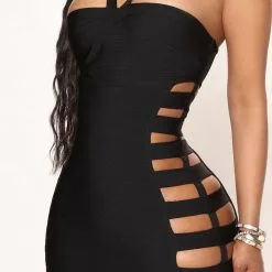 Fashion Nova Hudson Bandage Midi Dress - Black -Fashion Nova Dresses Shop 06 24 22Studio3 ME RL 16 09 27 40 MD7929 Black 1541 SG