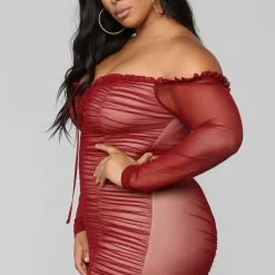 Fashion Nova Maura Mesh Dress - Burgundy 21 Fashion Nova Maura Mesh Dress - Burgundy -Fashion Nova Dresses Shop 06 26 18 Studio1 15 04 45 NAA0001 Burgundy 4438 JD scaled