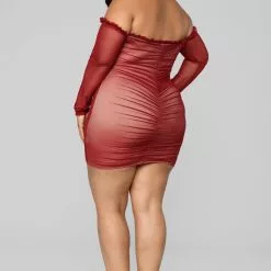 Fashion Nova Maura Mesh Dress - Burgundy 23 Fashion Nova Maura Mesh Dress - Burgundy -Fashion Nova Dresses Shop 06 26 18 Studio1 15 05 00 NAA0001 Burgundy 4442 JD scaled