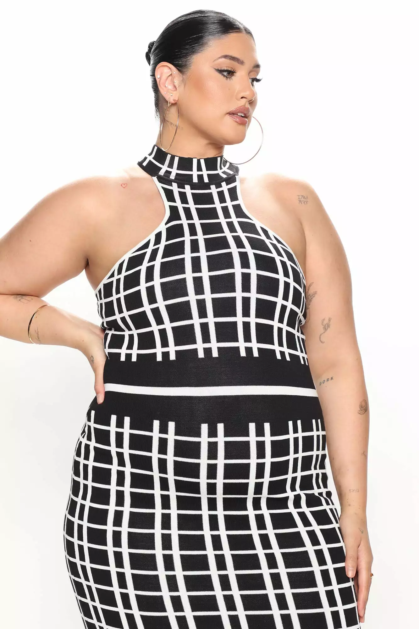 Fashion Nova Precision Knit Dress - Black/combo 8 Fashion Nova Precision Knit Dress - Black/combo - Image 6