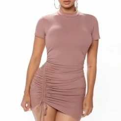 Fashion Nova Know Me Ruched Mini Dress - Chocolate 8 Fashion Nova Know Me Ruched Mini Dress - Chocolate -Fashion Nova Dresses Shop 06 28 21Studio6 RT KP 11 07 13 27 RD44722 Chocolate 0399 WG