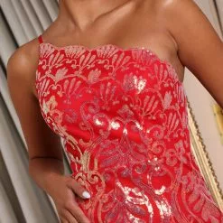 Fashion Nova Drip In Class Sequin Maxi Dress - Red -Fashion Nova Dresses Shop 06 28 22Studio1 CE KP 11 26 02 30 MF21361 Red P 1827 JB