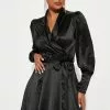 Fashion Nova Tall Only Love Satin Mini Dress - Black -Fashion Nova Dresses Shop 06 28 22Studio1 CE KP 15 26 30 70 HF22H377 Black 2589 JB