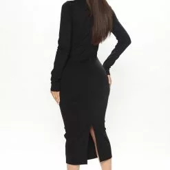Fashion Nova Model Energy Midi Dress - Black -Fashion Nova Dresses Shop 06 29 22Studio2 RT RL 10 43 14 25 D8278 Black 3575 KL
