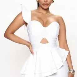 Fashion Nova Keep It Classy Bandage Maxi Dress - White -Fashion Nova Dresses Shop 06 29 22Studio3 MS Rene 11 53 21 22 AR1423DFN White 2420 JB