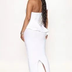 Fashion Nova Keep It Classy Bandage Maxi Dress - White -Fashion Nova Dresses Shop 06 29 22Studio3 MS Rene 11 53 57 22 AR1423DFN White 2422 JB