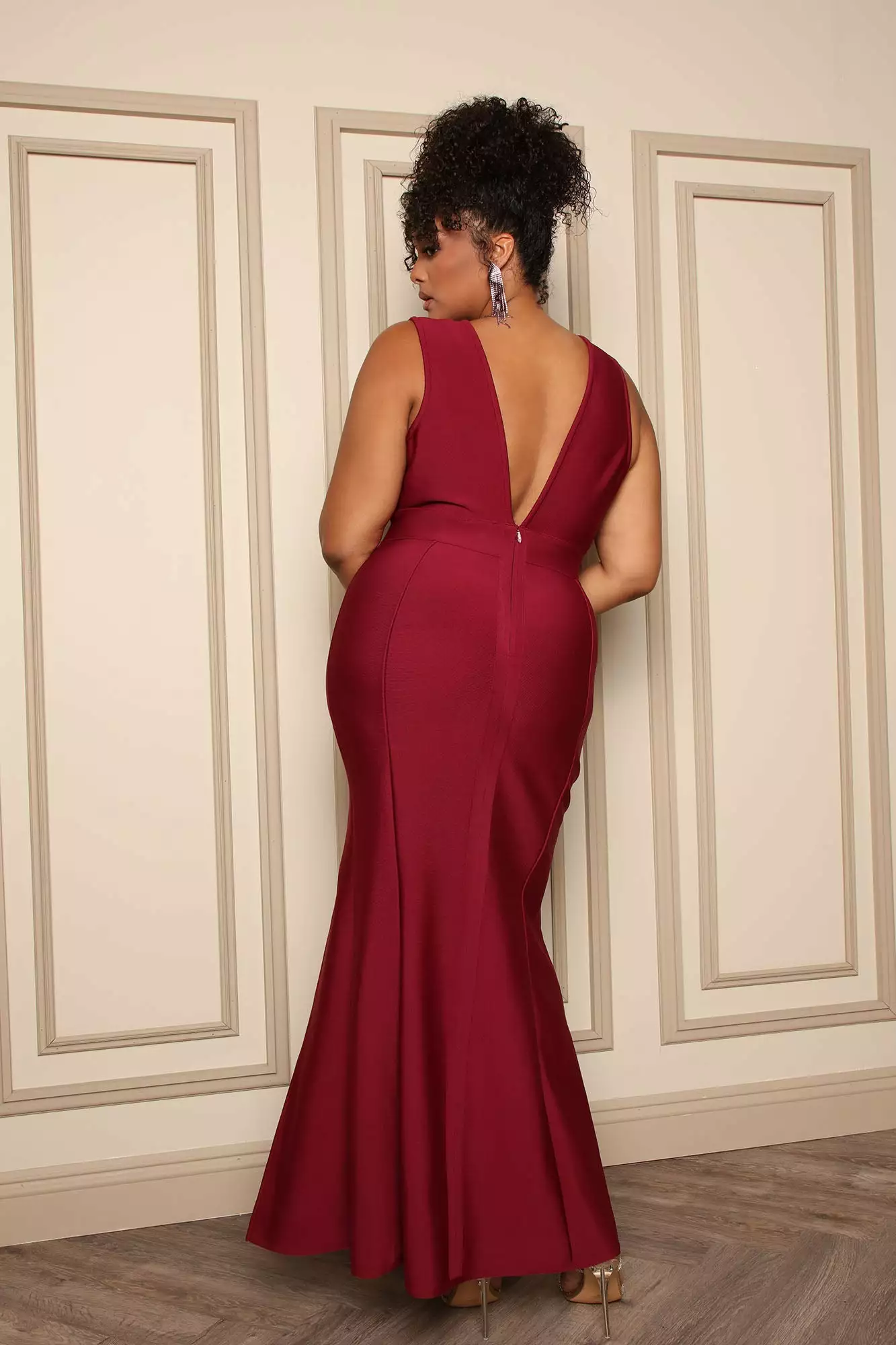 Fashion Nova Sophistication Bandage Maxi Dress - Wine 9 Fashion Nova Sophistication Bandage Maxi Dress - Wine - Image 7