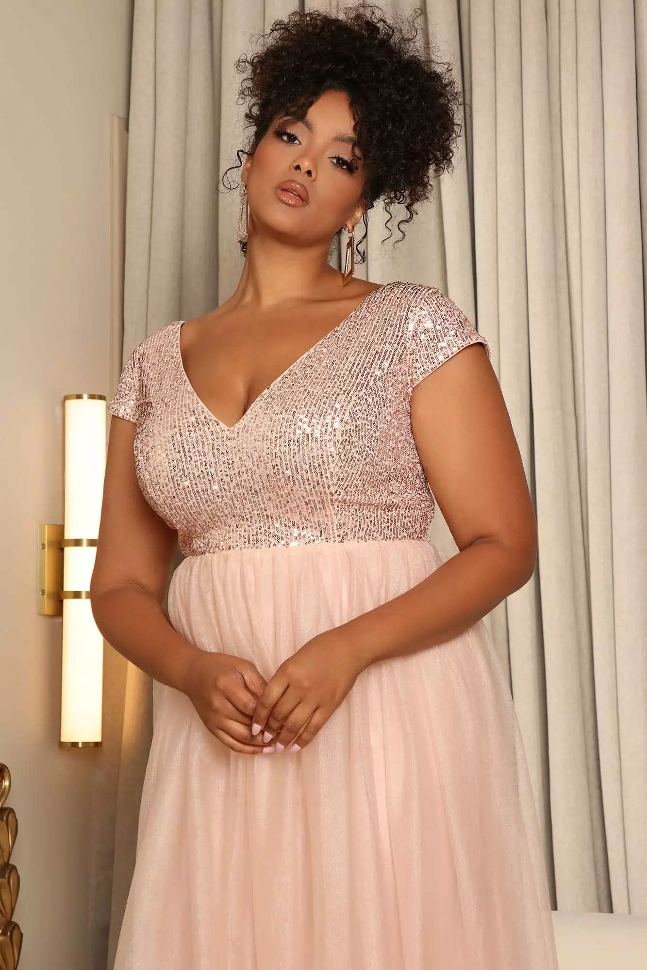 Fashion Nova Raise A Glass Maxi Dress - Blush 7 Fashion Nova Raise A Glass Maxi Dress - Blush - Image 5