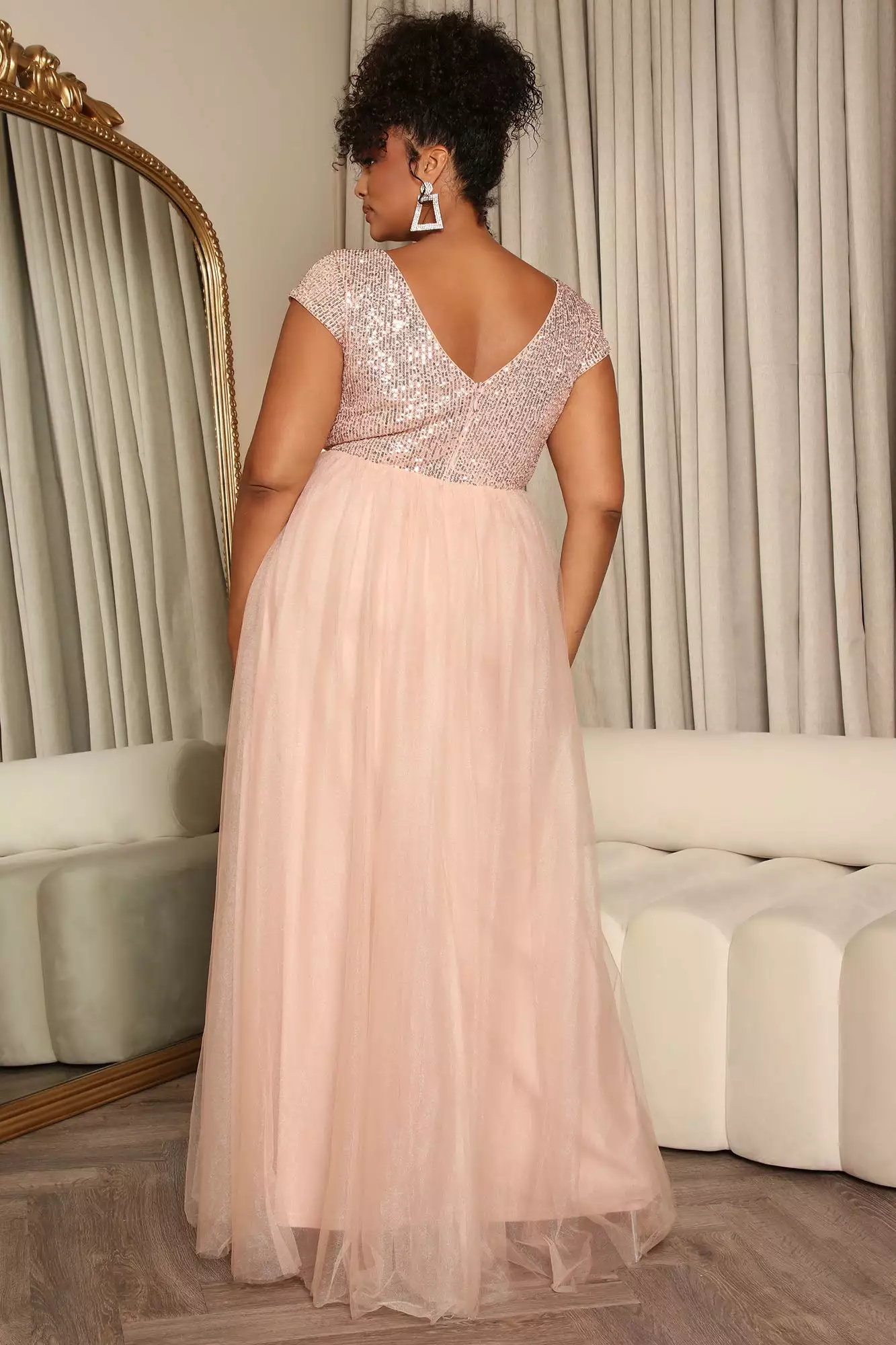 Fashion Nova Raise A Glass Maxi Dress - Blush 9 Fashion Nova Raise A Glass Maxi Dress - Blush - Image 7