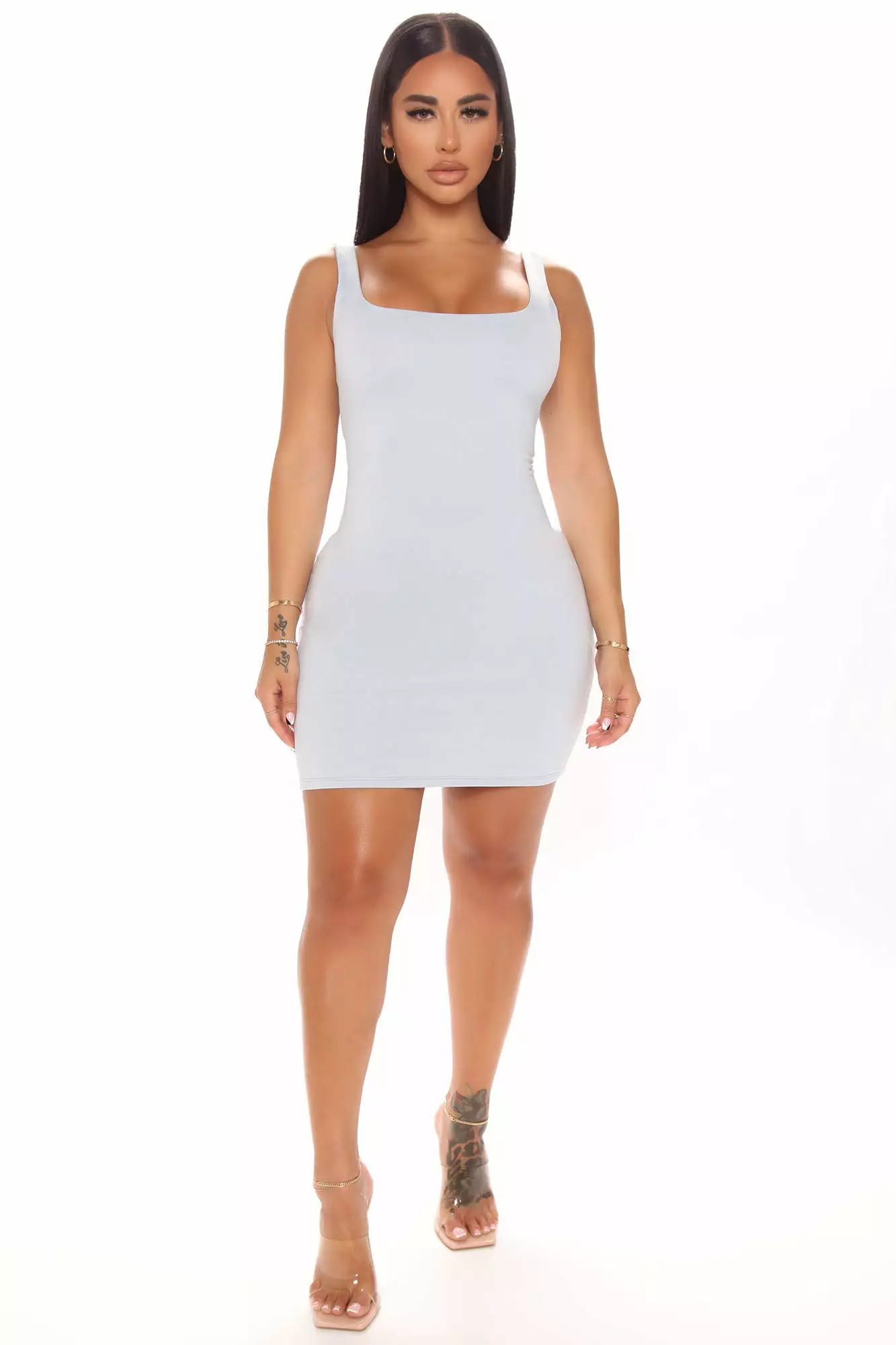 Fashion Nova Kate Double Lined Mini Dress - Light Blue 3 Fashion Nova Kate Double Lined Mini Dress - Light Blue