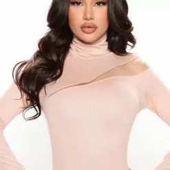 Fashion Nova Mesh Me Up Knit Mini Dress - Nude -Fashion Nova Dresses Shop 06 30 22Studio2 KJ JH 10 38 06 33 SK0791 Nude 4173 JB