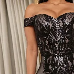 Fashion Nova Close Up Ready Sequin Maxi Dress - Black -Fashion Nova Dresses Shop 06 30 22Studio5 RT RL 11 12 56 3 1013AP25 Black P 2764 JB