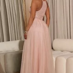 Fashion Nova Gina Sequin Tulle Maxi Dress - Blush -Fashion Nova Dresses Shop 06 30 22Studio5 RT RL 13 55 24 14 MF21307 Blush 2863 EH