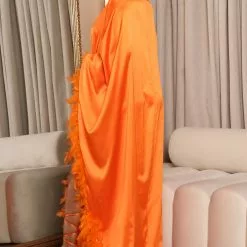 Fashion Nova Bring The Drama Feather Dress - Orange -Fashion Nova Dresses Shop 06 30 22Studio5 RT RL 14 09 18 17 D8207CPD Orange 2887 EH