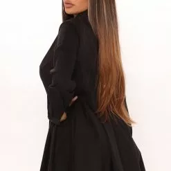 Fashion Nova Stop And Flare Shirt Dress - Black -Fashion Nova Dresses Shop 07 02 21Studio2 CE KP 13 40 07 56 D678FN Black 2497 JK