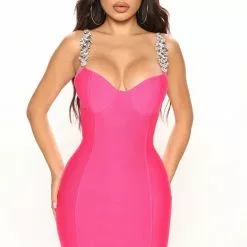 Fashion Nova Exclusively Yours Bandage Mini Dress - Hot Pink 7 Fashion Nova Exclusively Yours Bandage Mini Dress - Hot Pink -Fashion Nova Dresses Shop 07 05 22Studio2 SN KP 11 24 20 23 SD384022FN HotPink 5025 SG