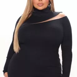 Fashion Nova Mesh Me Up Knit Mini Dress - Black 11 Fashion Nova Mesh Me Up Knit Mini Dress - Black -Fashion Nova Dresses Shop 07 05 22Studio4 KJ AC 11 38 33 14 SK0791 Black 0804 PLUS JB