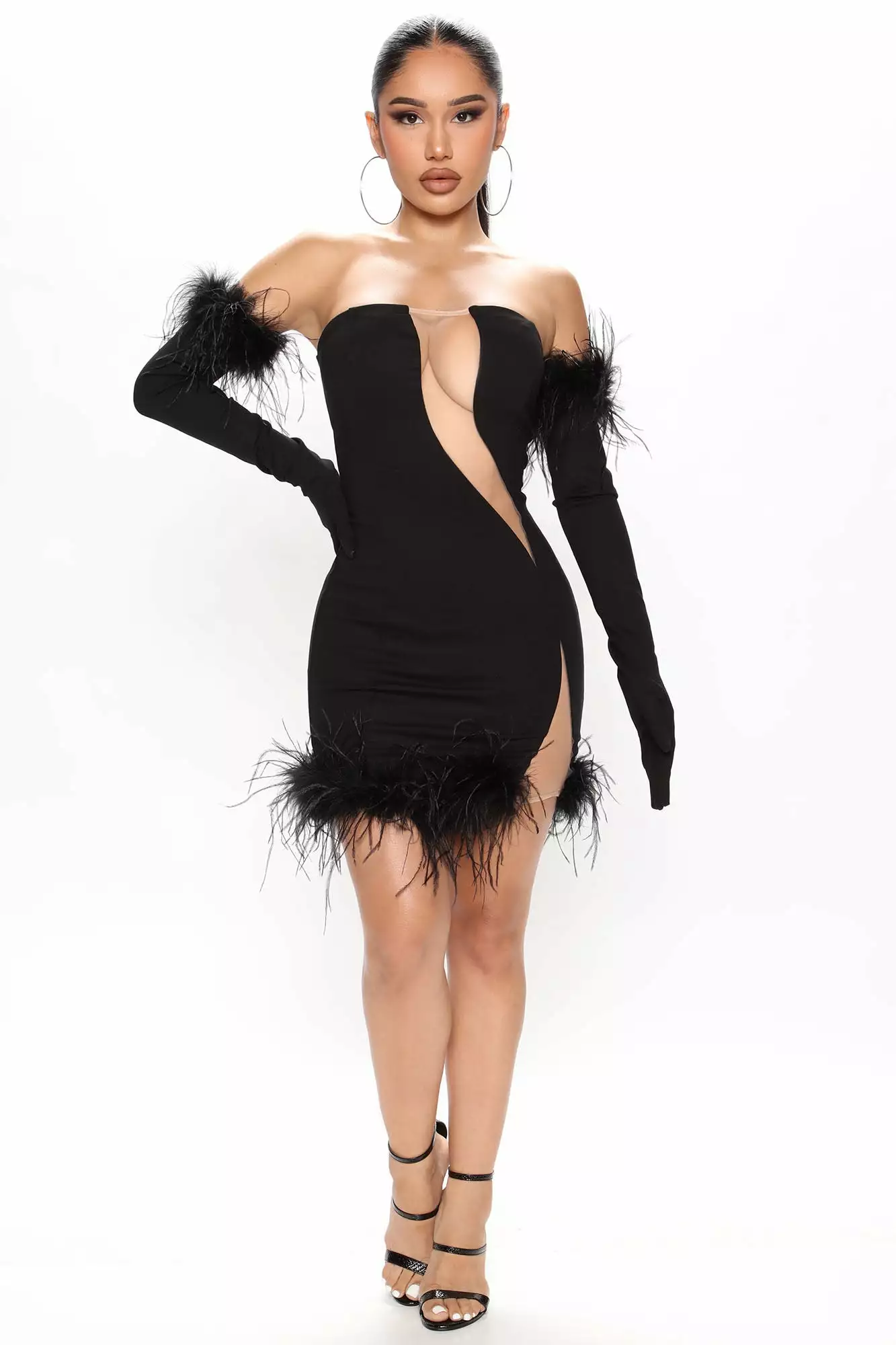 Fashion Nova Baddie Alert Mini Dress Set - Black 4 Fashion Nova Baddie Alert Mini Dress Set - Black - Image 2