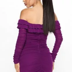 Fashion Nova Melisa Mesh Mini Dress - Purple -Fashion Nova Dresses Shop 07 06 22Studio2 CE 10 42 39 27 32450SK Purple 5578 SG