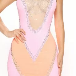 Fashion Nova Brighten Up Mini Dress - Pink/combo -Fashion Nova Dresses Shop 07 06 22Studio2 CE KP 09 27 38 3 BDS70685 Pinkcombo CC 18428 JF PB