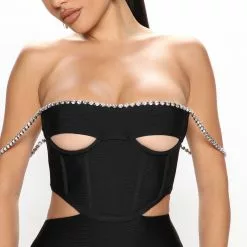 Fashion Nova Statement Made Bandage Mini Dress - Black -Fashion Nova Dresses Shop 07 06 22Studio2 CE KP 14 52 35 51 GWC094 Black PR 18453 SG