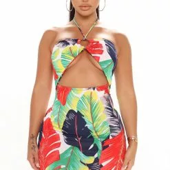 Fashion Nova Islander Mini Dress - Red/combo -Fashion Nova Dresses Shop 07 07 21Studio3 MS CP 15 31 42 28 D13907 Redcombo 7484 JK MH