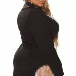 Fashion Nova Forever A Boss Mini Dress - Black -Fashion Nova Dresses Shop 07 07 21Studio4 ME KP 13 DR1691 Black 09 23 10 0853 PLUS EH