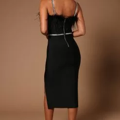 Fashion Nova Lilianna Bandage Midi Dress - Black -Fashion Nova Dresses Shop 07 07 22Studio5 CE KP 10 24 01 10 22GWF0301 Black 3269 EH