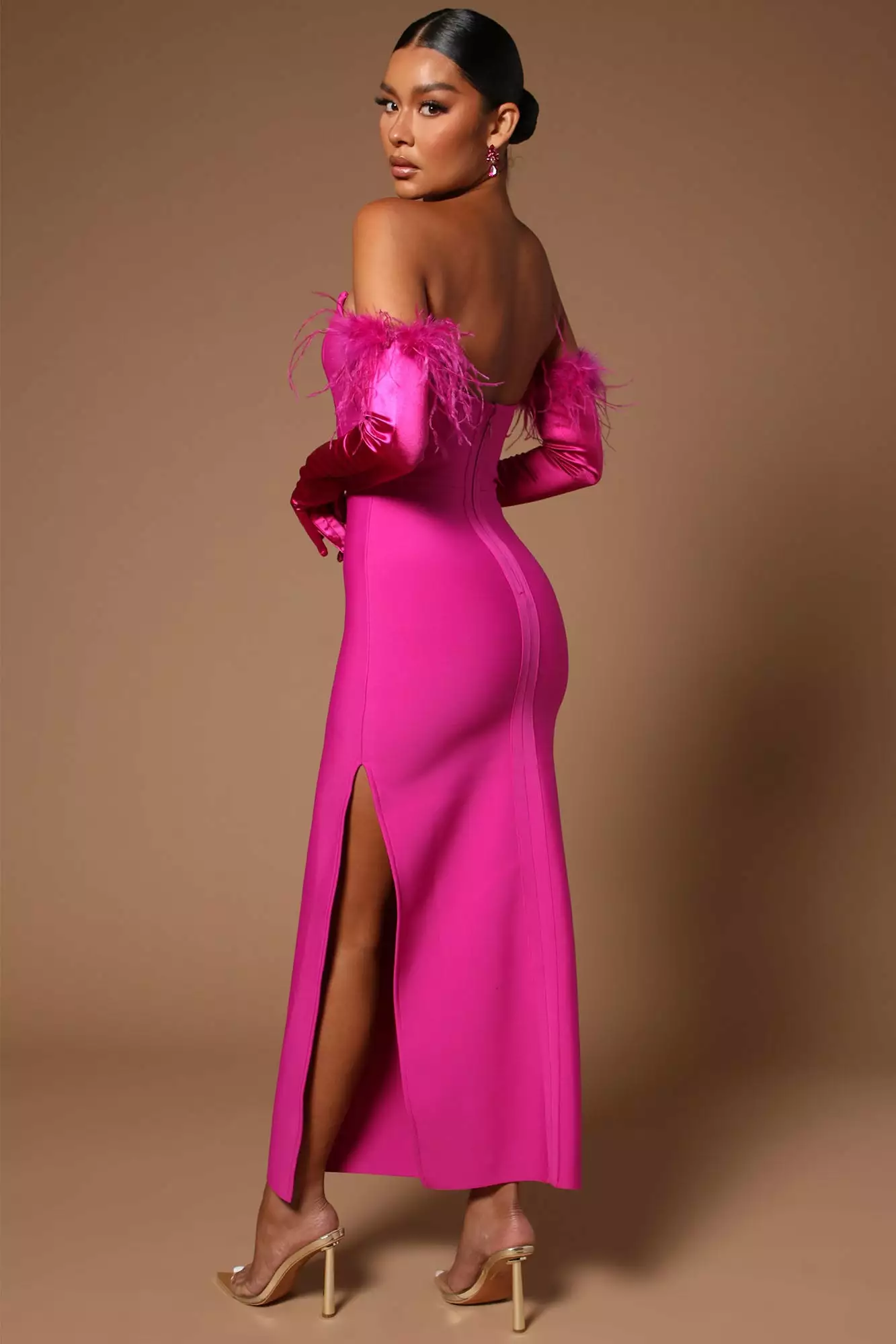 Fashion Nova Amora Bandage Dress Set - Pink 6 Fashion Nova Amora Bandage Dress Set - Pink - Image 4