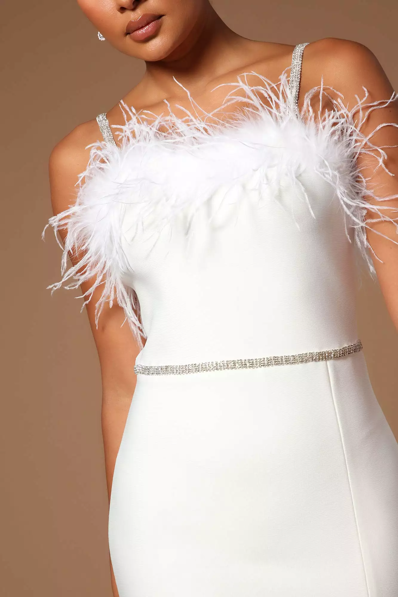 Fashion Nova Lilianna Bandage Midi Dress - White 5 Fashion Nova Lilianna Bandage Midi Dress - White - Image 3