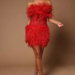 Fashion Nova Emilia Feather Mini Dress - Burgundy -Fashion Nova Dresses Shop 07 07 22Studio5 CE KP 14 29 25 41 GW22X2016 Burgundy 3857 JB