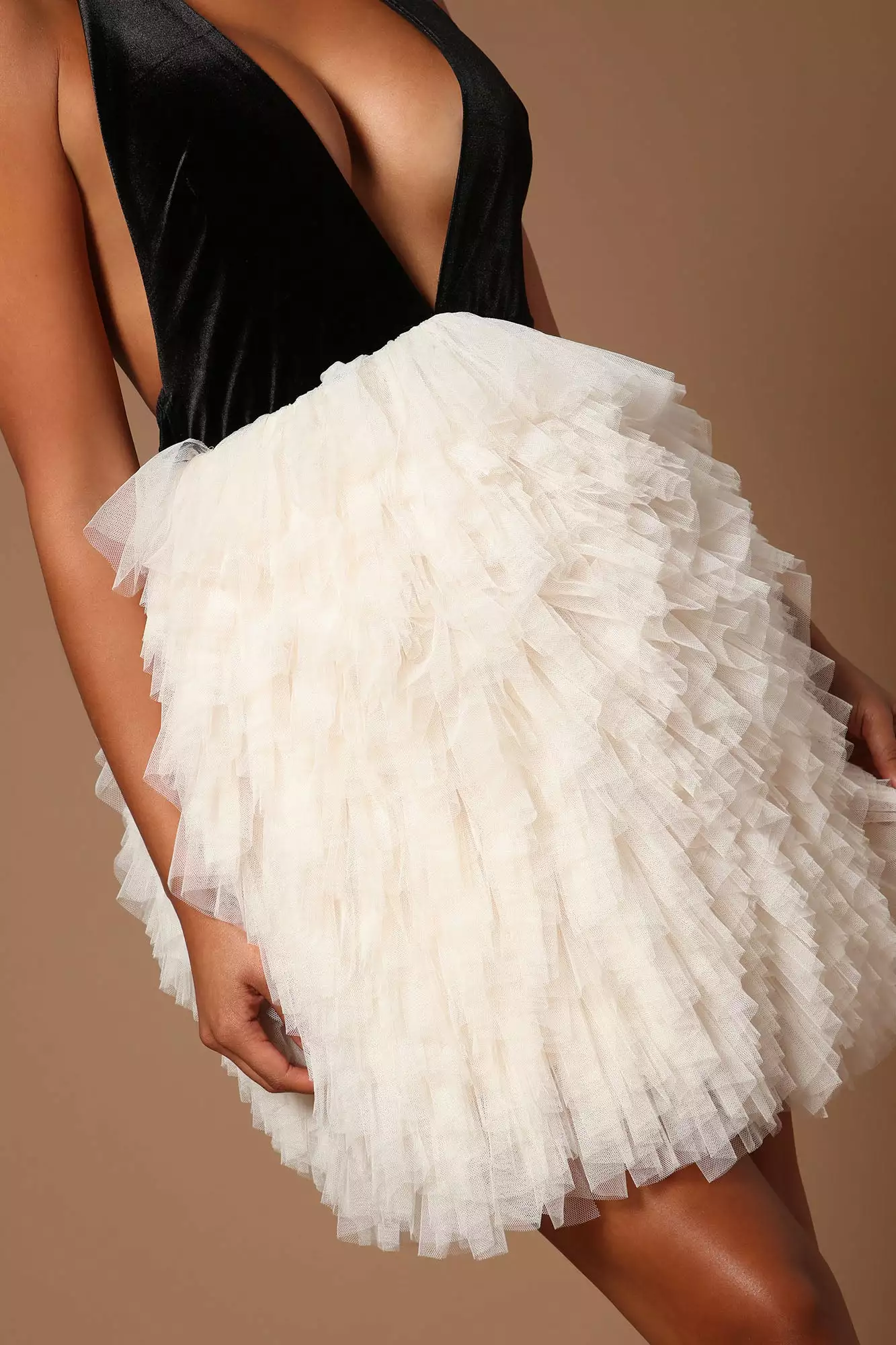 Fashion Nova Lilyana Tulle Mini Dress - Black/combo 6 Fashion Nova Lilyana Tulle Mini Dress - Black/combo - Image 4