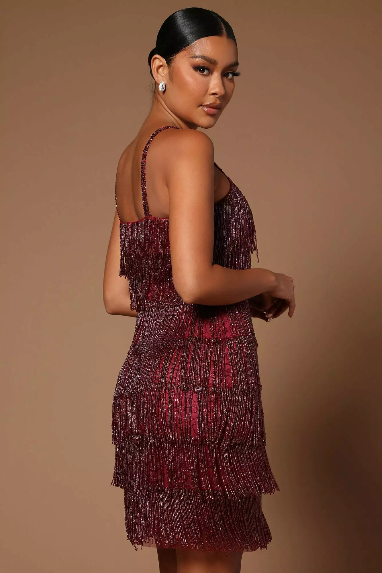 Fashion Nova Illiana Mini Dress - Wine 6 Fashion Nova Illiana Mini Dress - Wine - Image 4