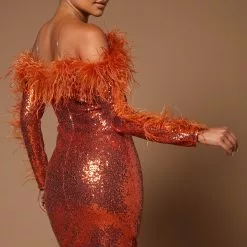 Fashion Nova Mirabel Sequin Midi Dress - Rust -Fashion Nova Dresses Shop 07 07 22Studio5 CE KP 15 45 42 56 FN2217 Rust 4155 SG