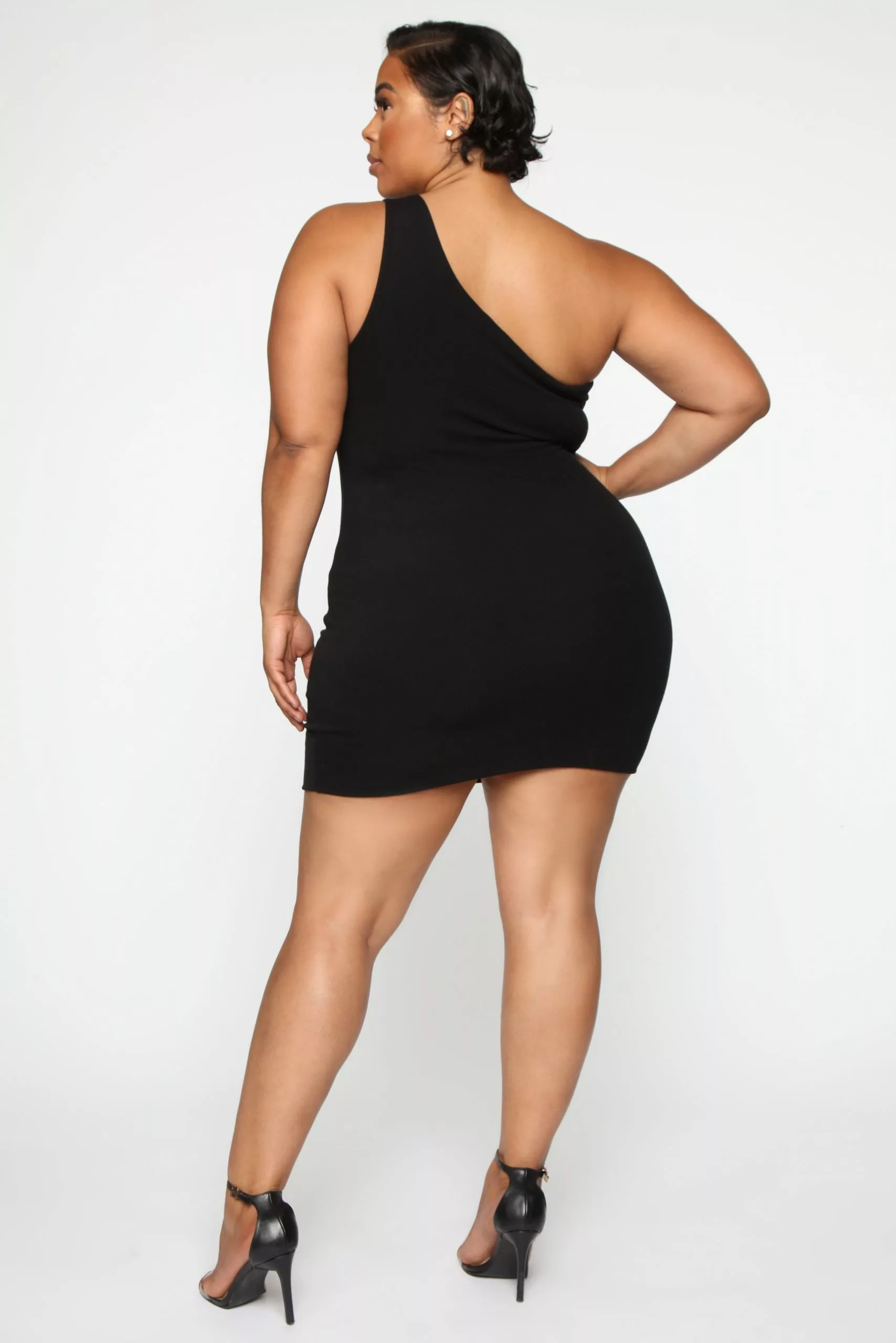 Fashion Nova Cut Me In One Shoulder Mini Dress - Black 15 Fashion Nova Cut Me In One Shoulder Mini Dress - Black - Image 13