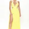 Fashion Nova Misty Maxi Dress - Yellow