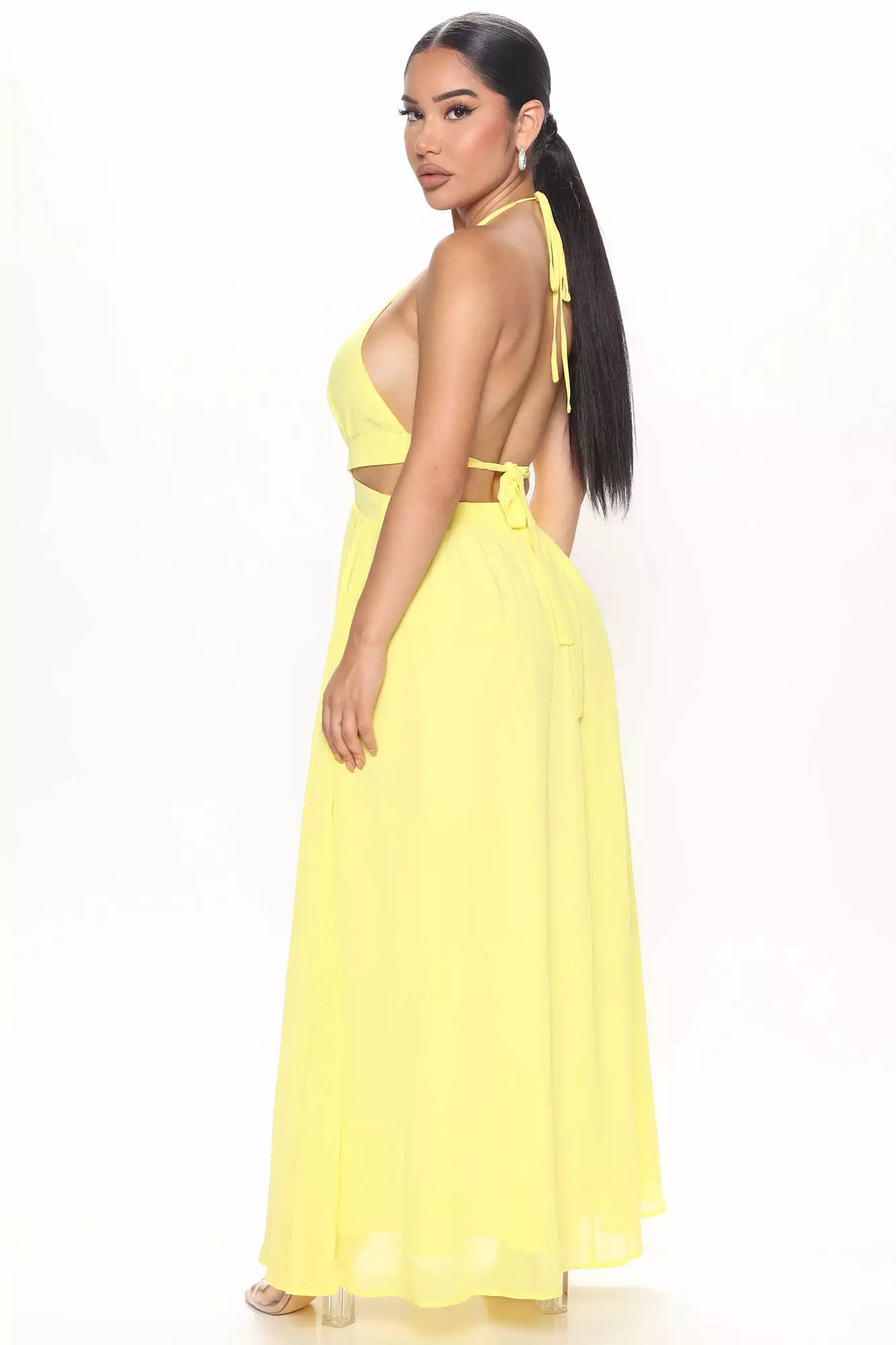 Fashion Nova Misty Maxi Dress - Yellow 5 Fashion Nova Misty Maxi Dress - Yellow - Image 3