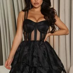 Fashion Nova Daring Night Tulle Maxi Dress - Black 6 Fashion Nova Daring Night Tulle Maxi Dress - Black -Fashion Nova Dresses Shop 07 12 22Studio6 DN RL 10 57 07 22 BD2122 Black 4617 JB